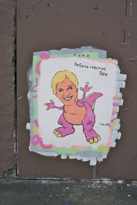 Hanksy - Helen Degeneres Degene-saur-es Rex